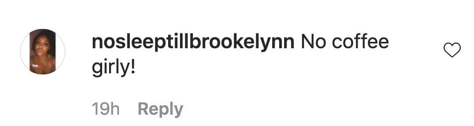 An Instagram comment.