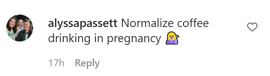 An Instagram comment.