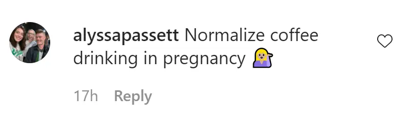 An Instagram comment.