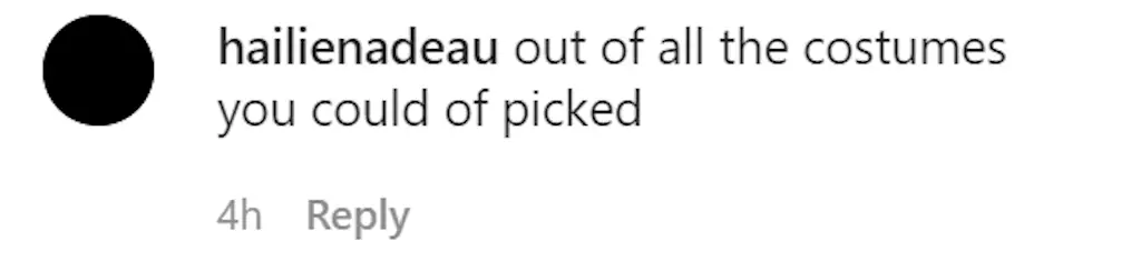 Instagram comment