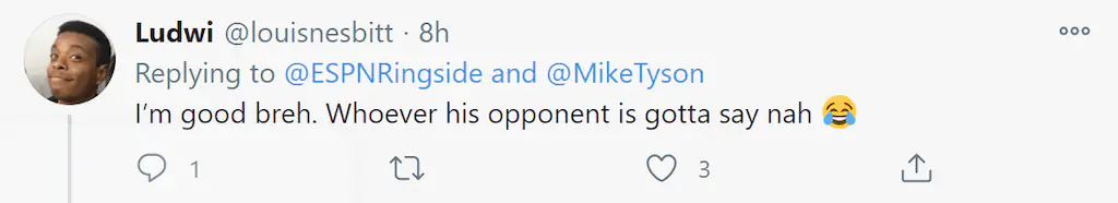 A Twitter comment. 