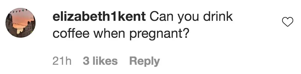 An Instagram comment.