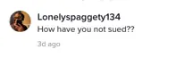 A TikTok comment.