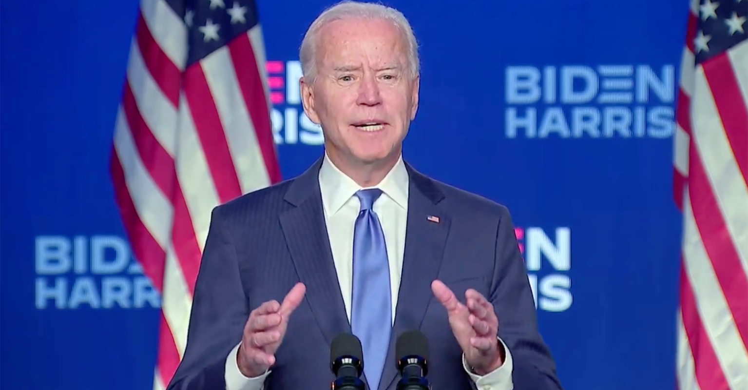 Joe Biden speaking.