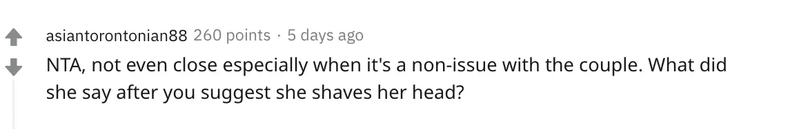 A Reddit comment.