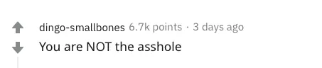 A Reddit comment.