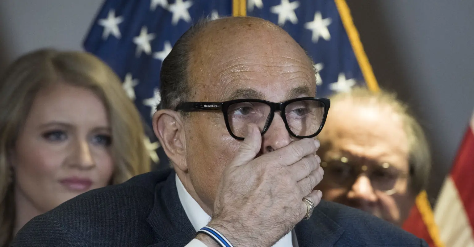 People are convinced Rudy Giuliani farted at an election fraud hearing