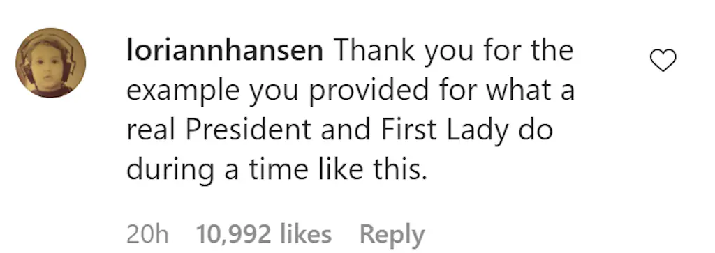 An Instagram comment.