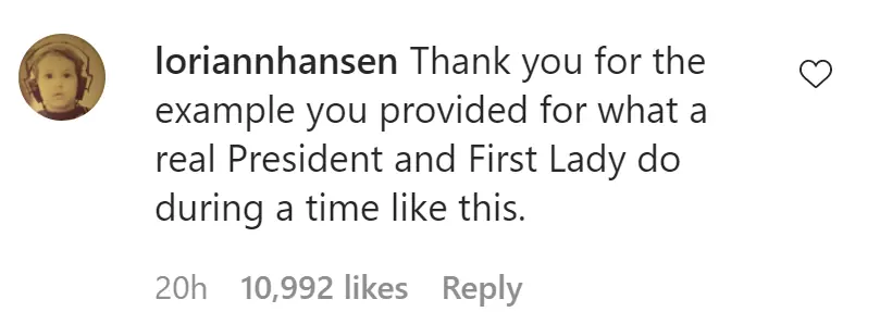 An Instagram comment.