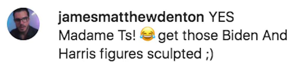 An Instagram comment