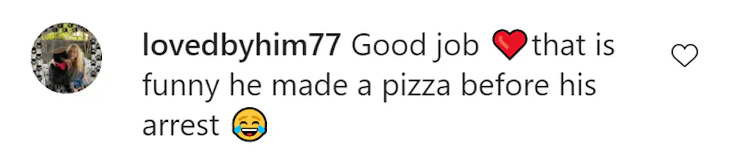 An Instagram comment.