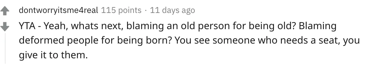 A Reddit comment. 