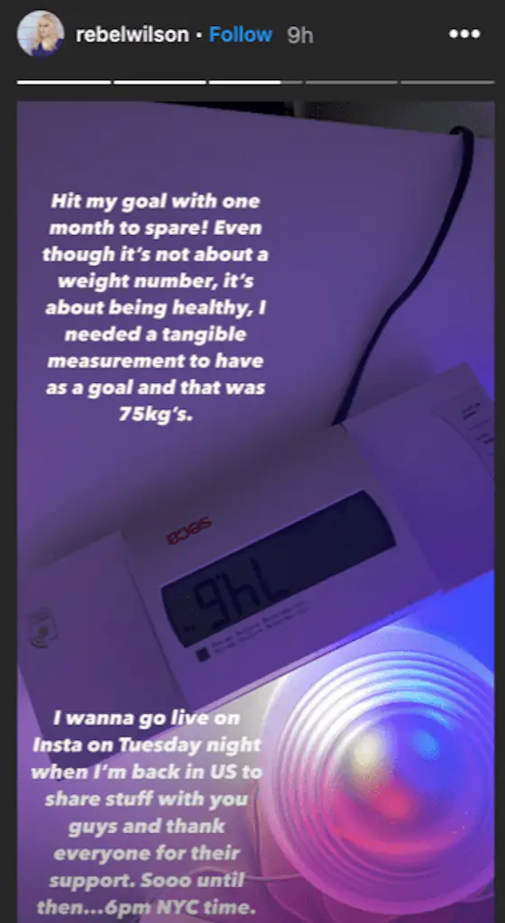 An image of an Instagram story.