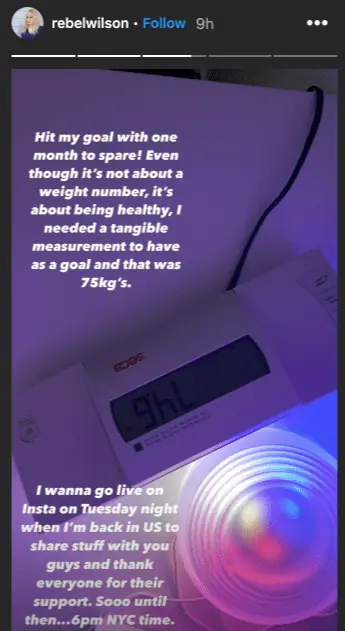 An image of an Instagram story.