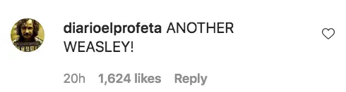 An Instagram comment.