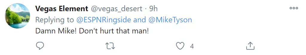 A Twitter comment. 