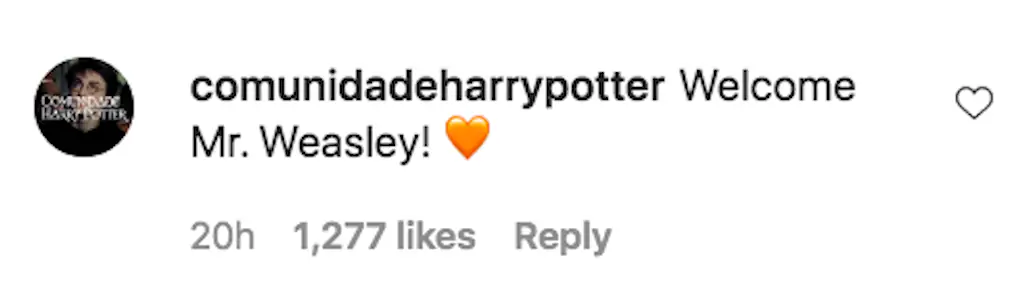 An Instagram comment.