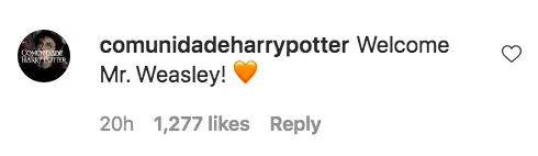 An Instagram comment.