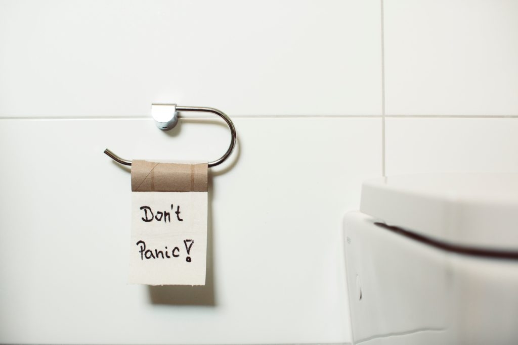 Empty toilet roll