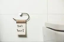 Empty toilet roll
