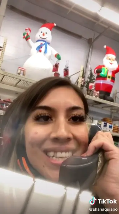 A woman quitting her Walmart job.