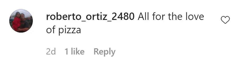 An Instagram comment.