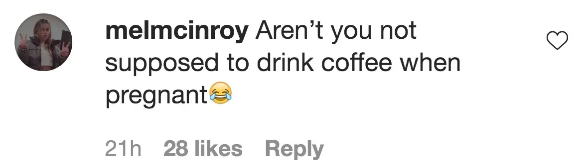 An Instagram comment.