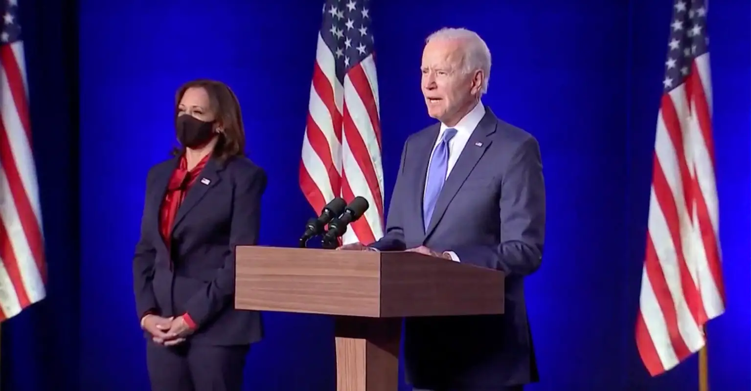 Joe Biden and Kamala Harris share first tweets since being projected winners of 2020 presidential election