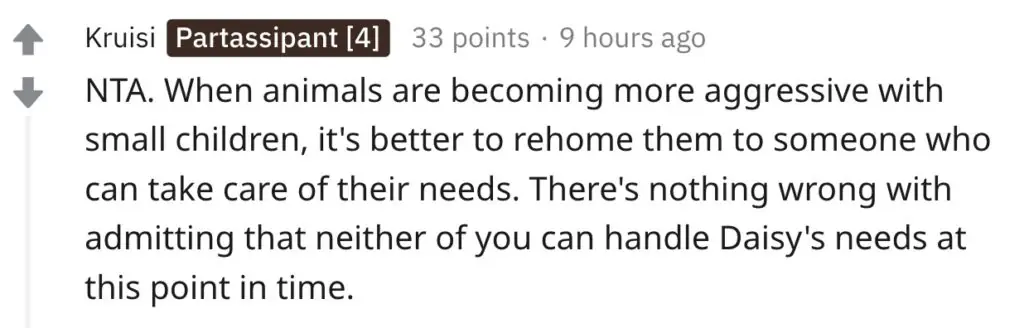 A Reddit comment.