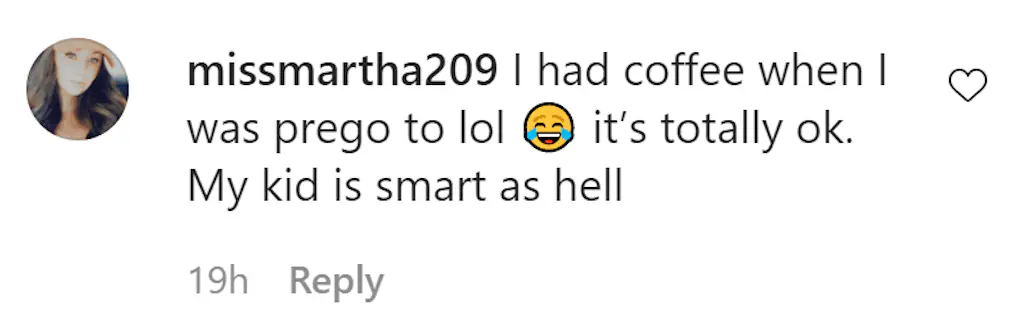Instagram comment.