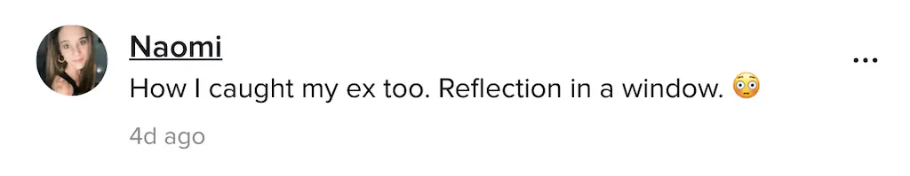 A TikTok comment. 