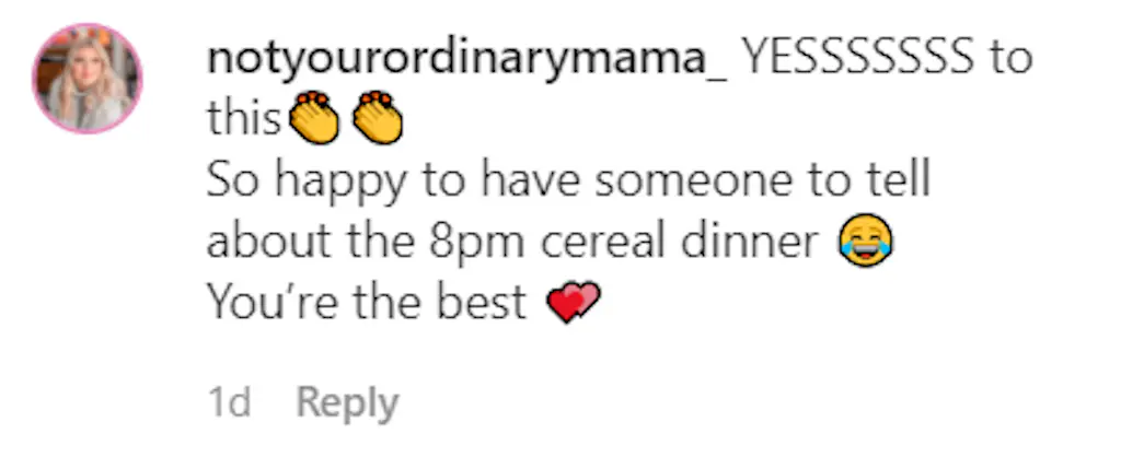 Instagram comment