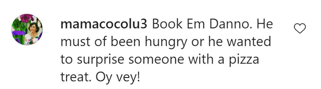 An Instagram comment.