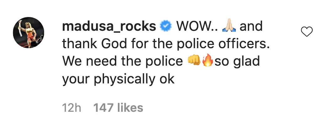 An Instagram comment.