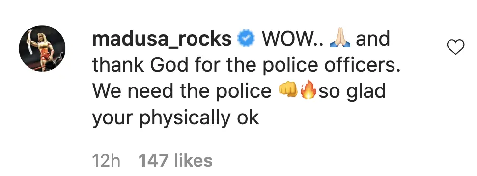 An Instagram comment.