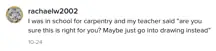A TikTok comment.