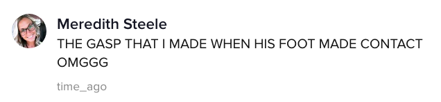 A TikTok comment.