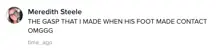 A TikTok comment.