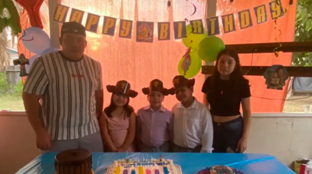 Juan and his family.