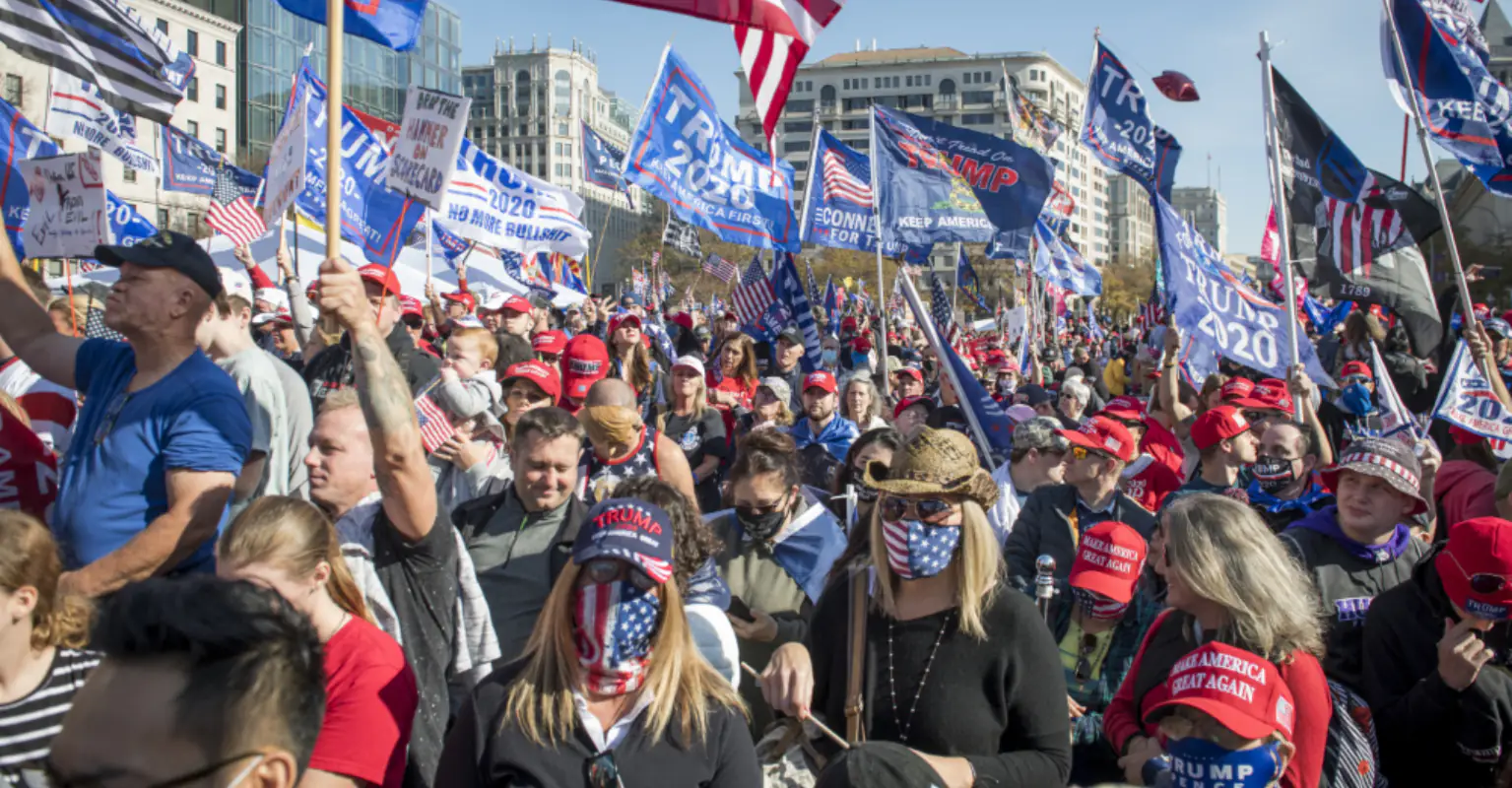 At least 20 arrested as thousands of Trump supporters gather in Washington DC to protest election