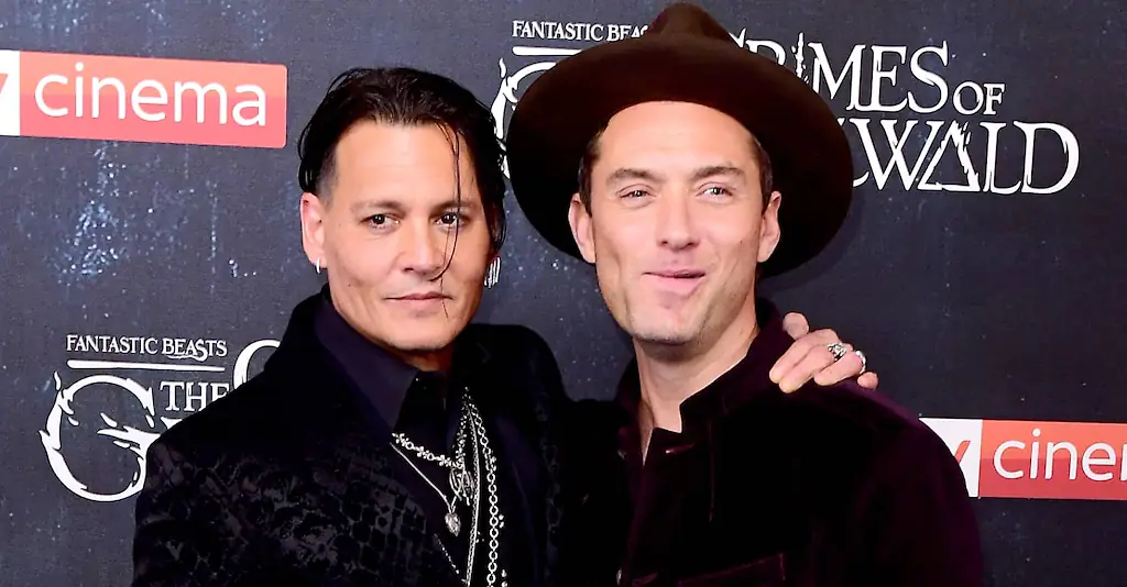An image of Jonny Depp and Jude Law.