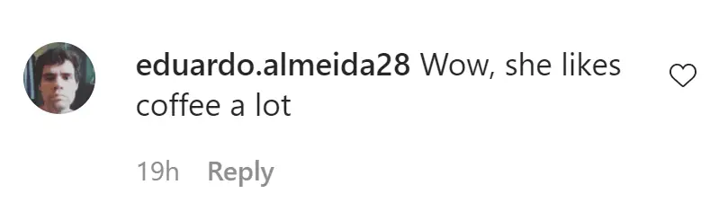 An Instagram comment.