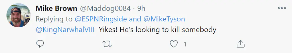 A Twitter comment. 