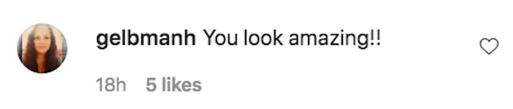 An Instagram comment.