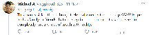 A Twitter comment.