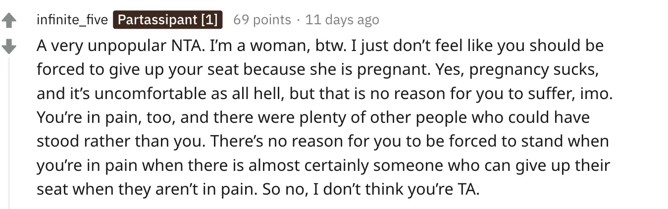 A Reddit comment. 