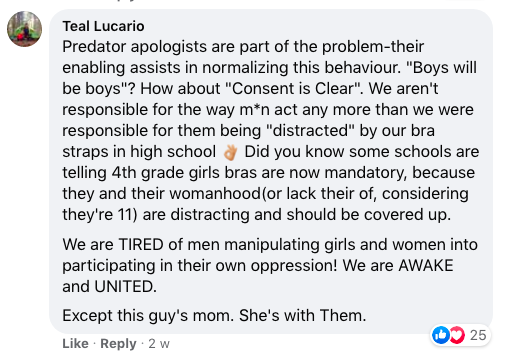 A Facebook comment.