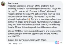 A Facebook comment.