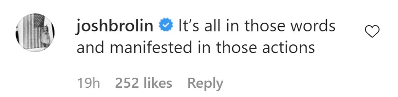 An Instagram comment.