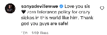 An Instagram comment.